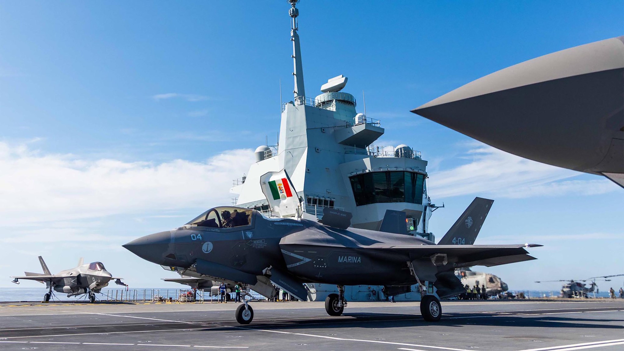 F-35 su ponte di volo